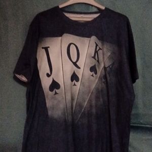 A 2x shirt with j k Q A . Like cards. It's new and comfortable